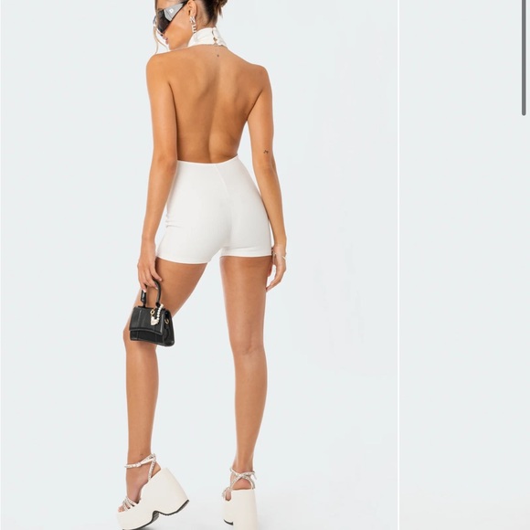 Edikted white jumpsuit - Picture 3 of 5